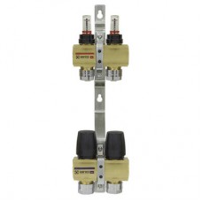 Колекторний блок з витратомірами та євроконусами Raftec GOLD 1"х2 LCR-1.2